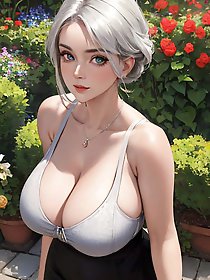 An incredibly seductive older woman showcases her skills