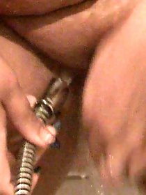 Long-legged damsel takes off hot panties