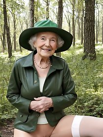 Fantastical mature MILF is getting pleasure on pictures