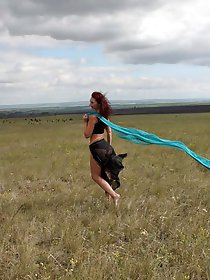 Turquoise Shavl for windly weather