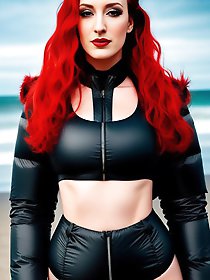 Experienced tart is playing alone