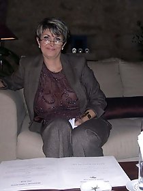 Big breasted old mademoiselle with enormous melons