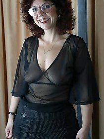 Sweet old mama is fucking in public