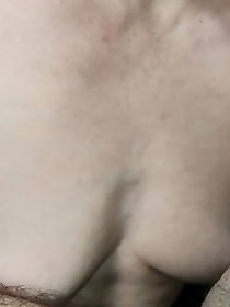 A mature woman performs oral sex and swallows semen