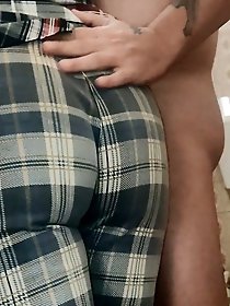 A mature wife receives semen orally