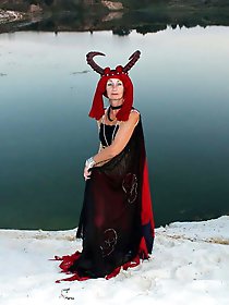 Mature women are revealing their breasts